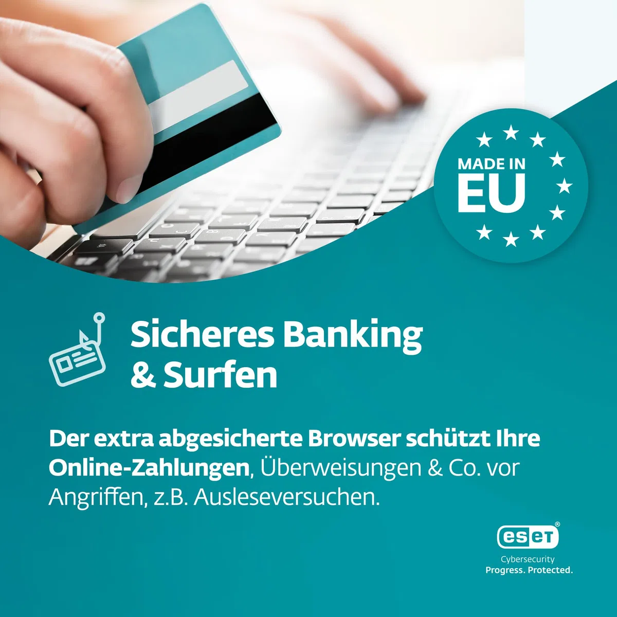 ESET HOME Security Essential 2026 3 Geräte 1 Jahr Firewall Sicheres Banking Surfen Mikrofonkontrolle Webcam-Schutz Windows macOS Android