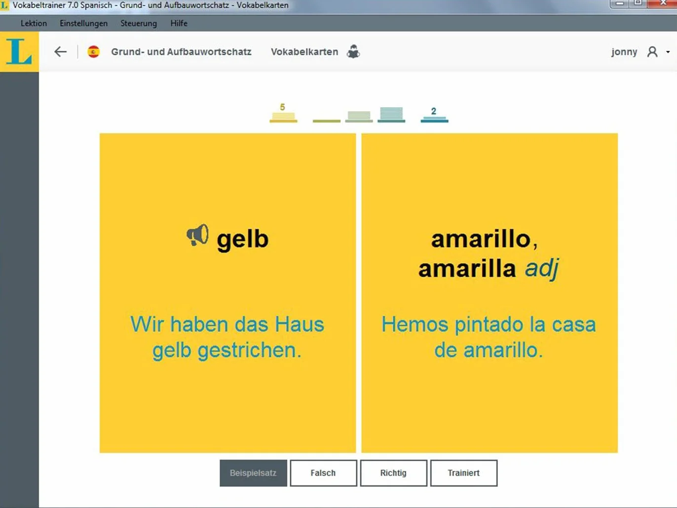 Langenscheidt Vokabeltrainer 7.0 Spanisch DVD-ROM Vokabeln lernen Deutsch-Spanisch