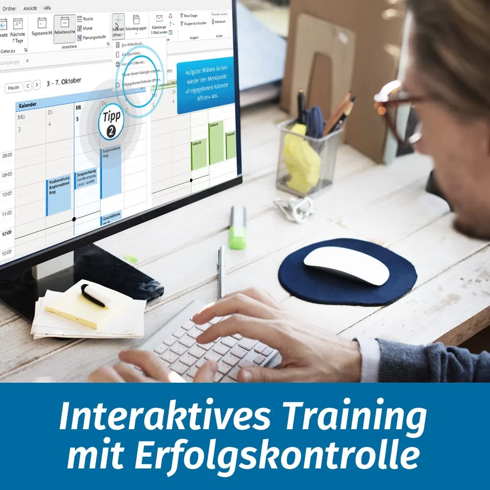 Outlook 2021 & 365 Training - 8 Stunden Online-Kurs + DVD von Lessino