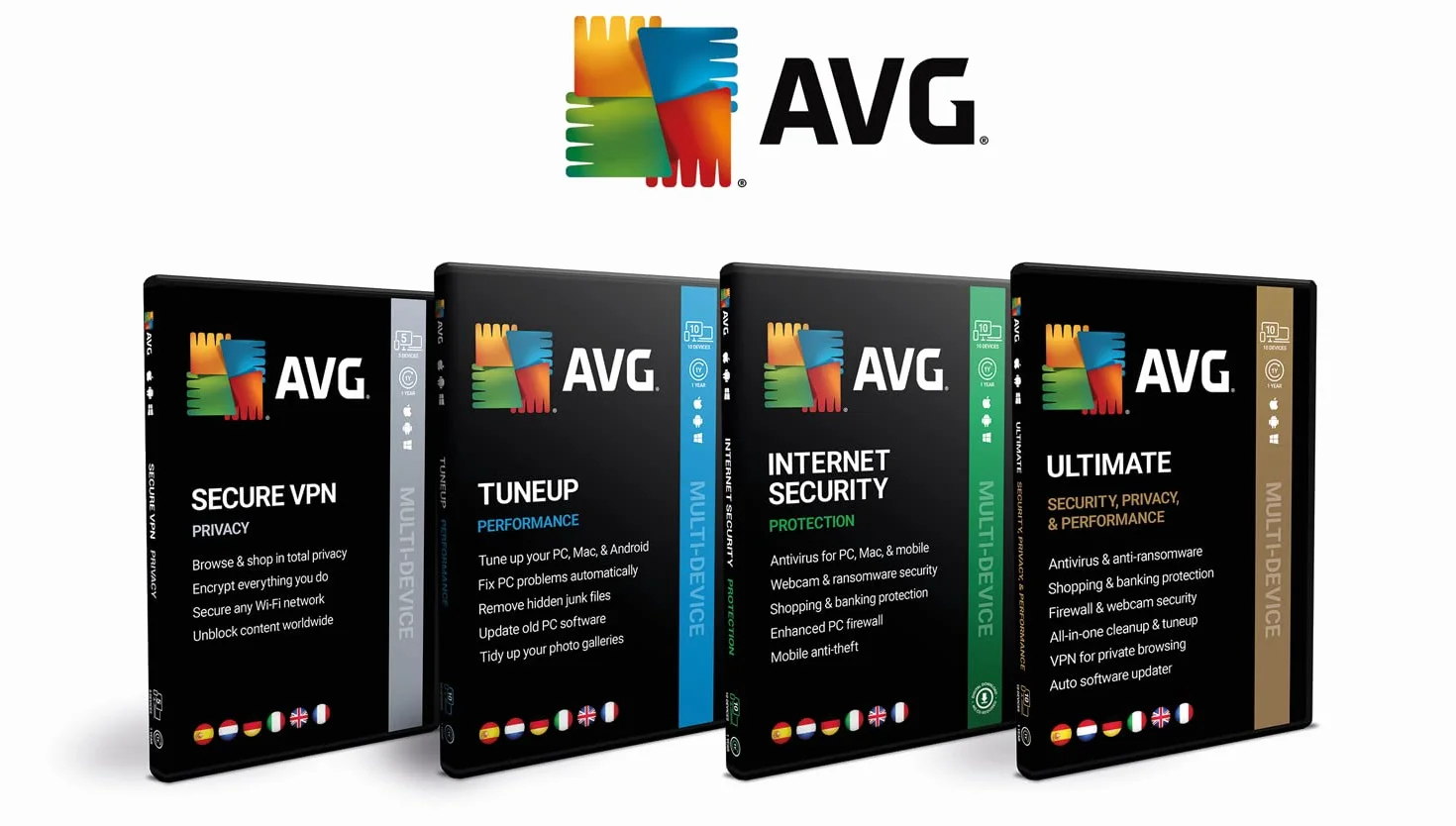 AVG TuneUp Unlimited 2026 | Für 10 Geräte | 1 Jahr | Junk-Dateien entfernen und das System beschleunigen | - für Windows, macOS, iOS und Android