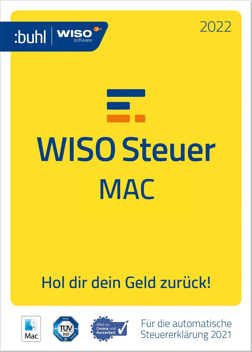 WISO Steuer-Mac 2022 Digitaler Download für Steuerjahr 2021 Mac