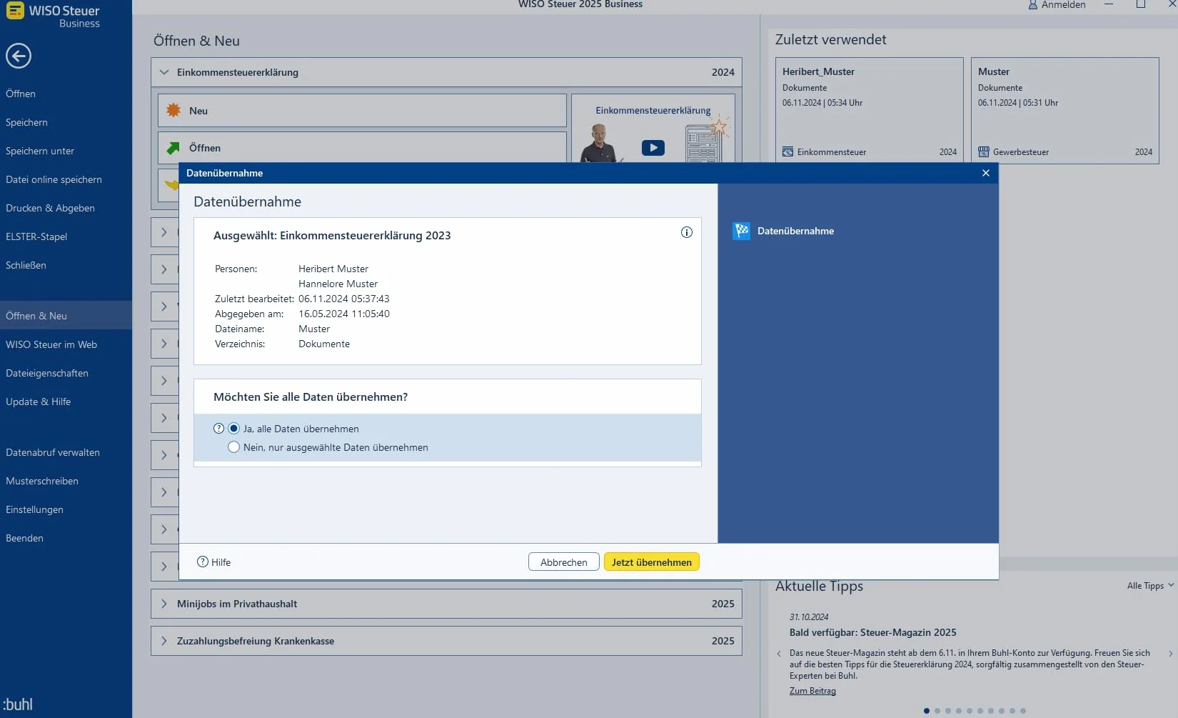 WISO Steuer 2025 Business |Digitaler Download