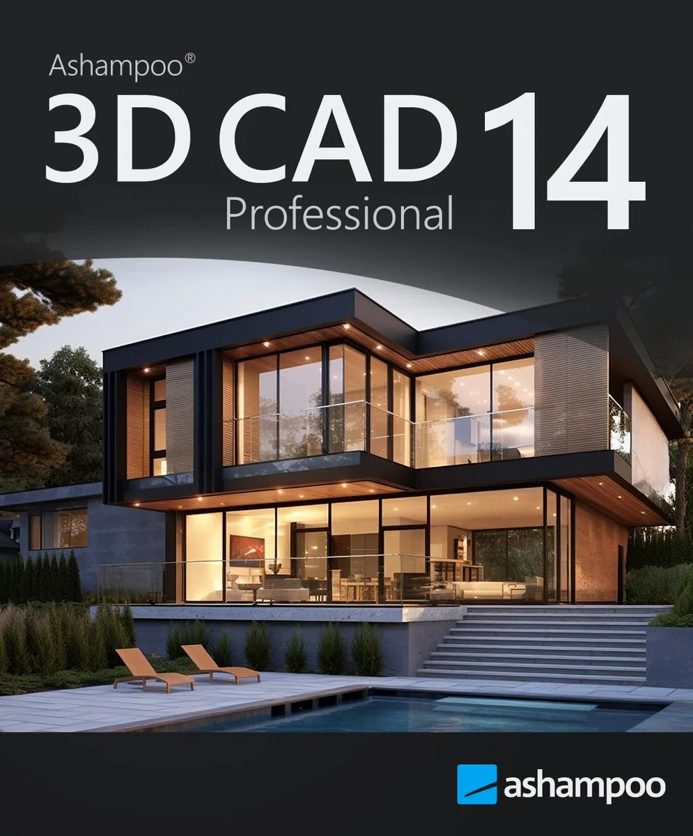 Ashampoo 3D CAD Professional 14 – Professionelle 2D/3D-CAD-Planung für Architektur, Konstruktion & Design