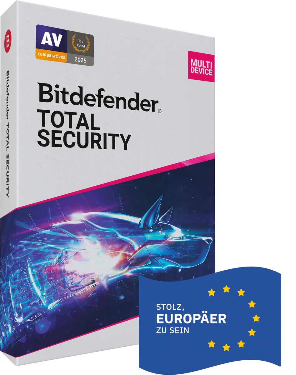 Bitdefender Total Security 10 Geräte 2 Jahre PC/Mac/Smartphone