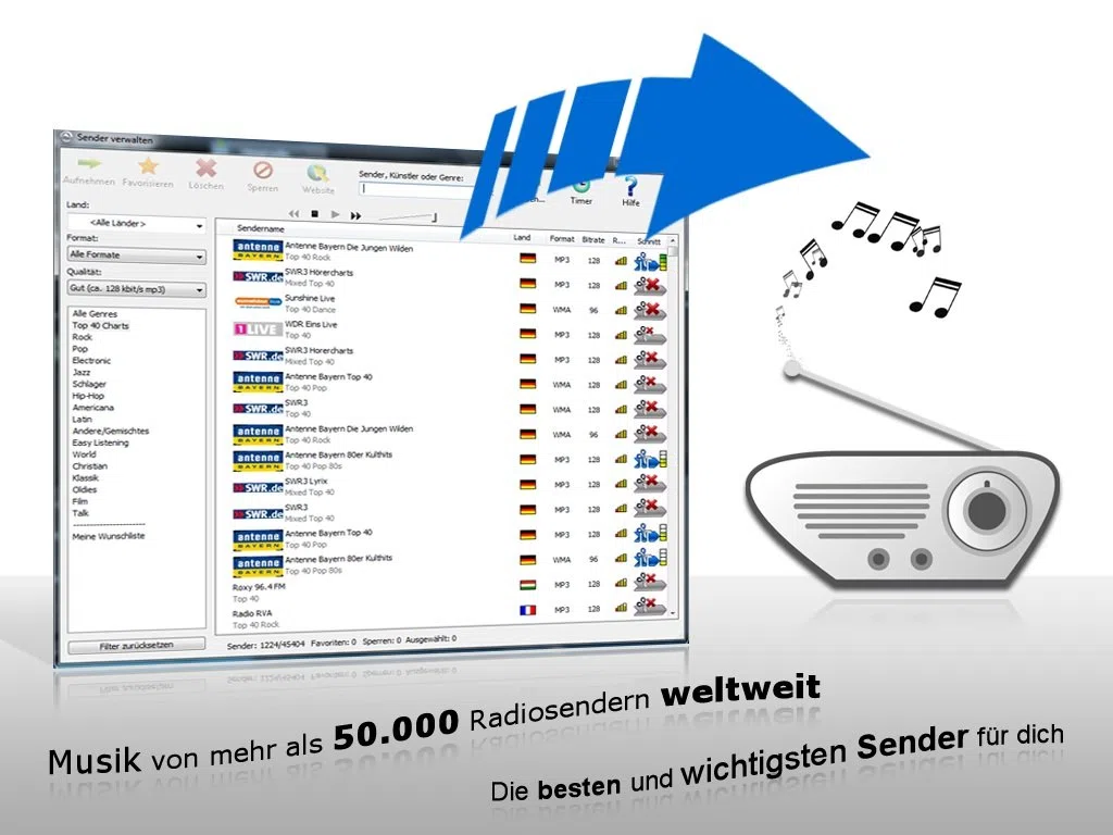 Audials Radiotracker 8 Platinum CD-ROM: MP3 aus Webradios mitschneiden, Radios & Podcasts genießen