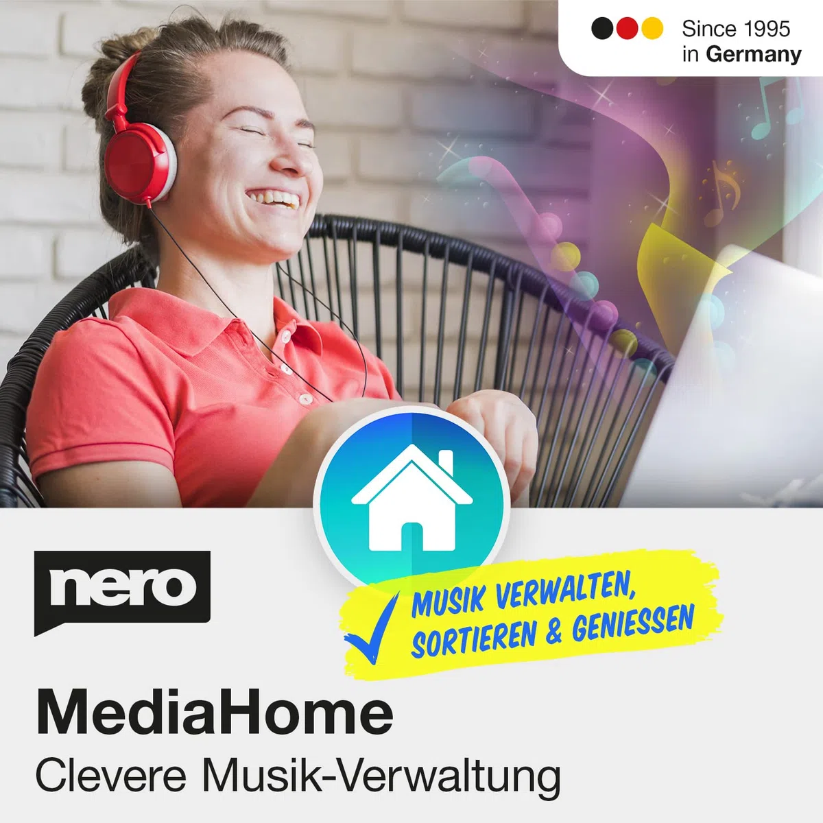 Nero MediaHome Musikverwaltung | Unlimitierte Lizenz | 1 PC | Win 11/10/8/7
