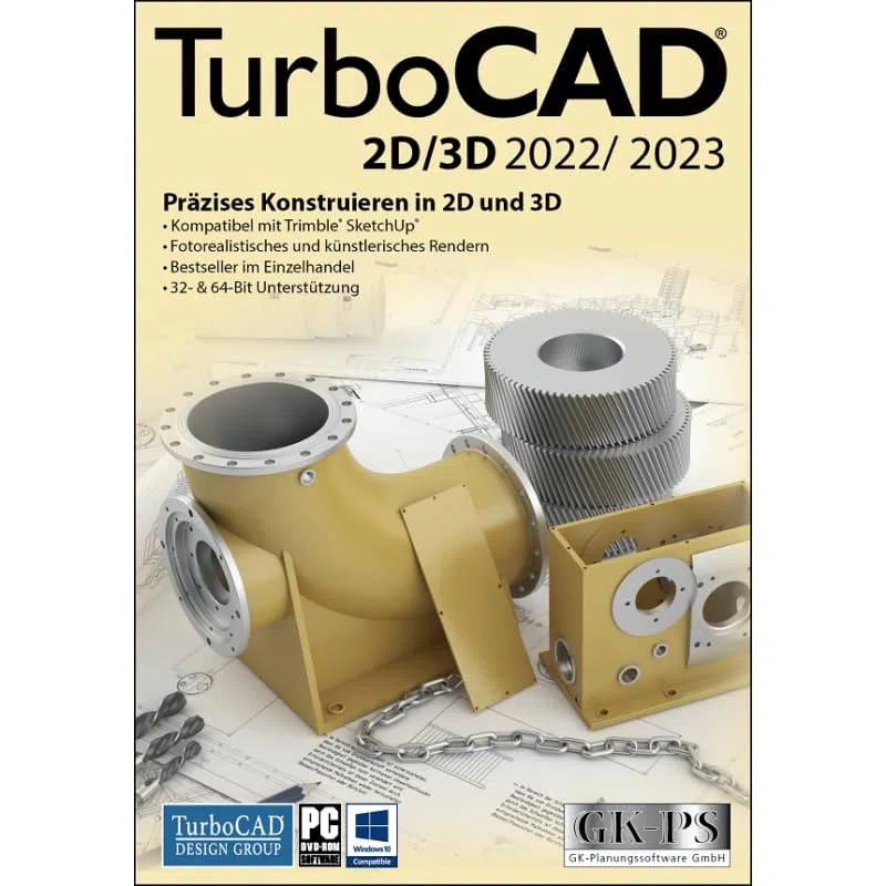 TurboCAD 2D/3D 2022/2023 Windows Vollversion