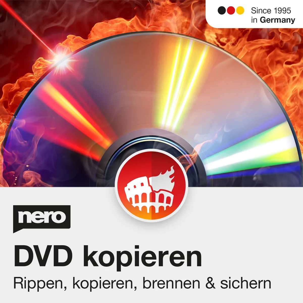 Nero Burning ROM 2026 Brennprogramm DVD Brenner Software Kopieren Sichern Unlimitierte Lizenz 1 PC Windows 11/10/8/7