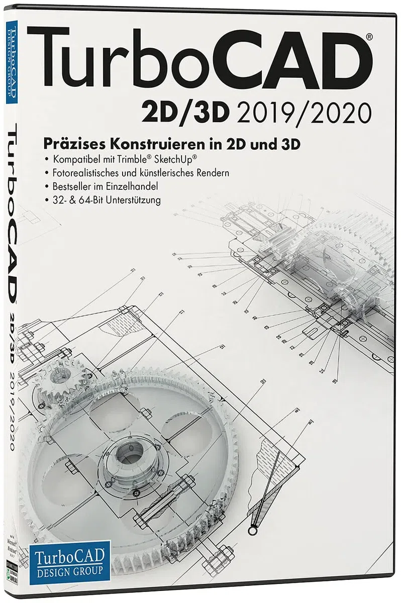 TurboCAD Design Group Turbo CAD 2019/2020 2D/3D Modellbau