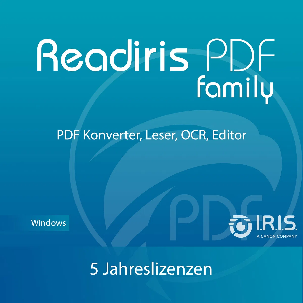Readiris PDF Family Office 365 Professioneller PDF Editor 1 Jahr 5 User OCR Modul Windows