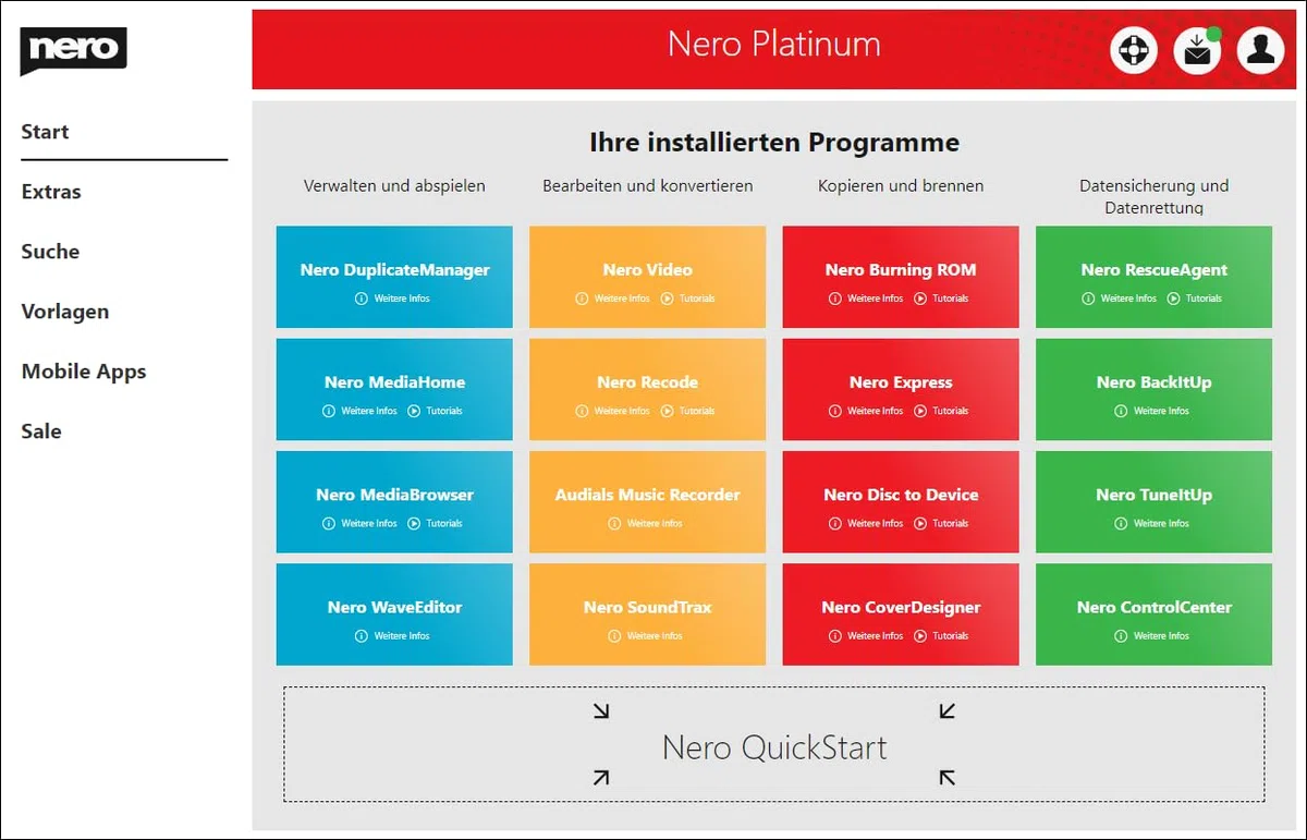 Nero Platinum Unlimited 2020 Multilingual 24 Sprachen