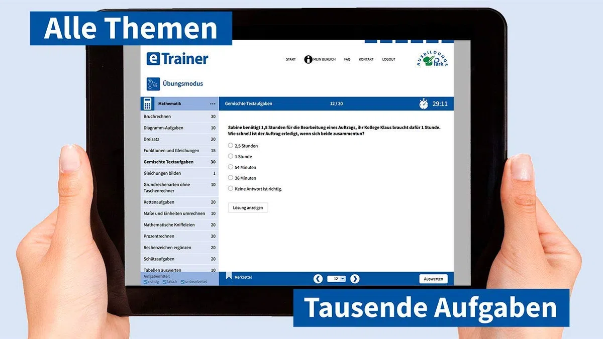 Polizei Baden-Württemberg Einstellungstest 2026: eTrainer – Der Online-Testtrainer | Über 1.600 Aufgaben m. Lösungen: Sprachbeherrschung, Allgemeinwissen, Konzentration und mehr | Eignungstest üben