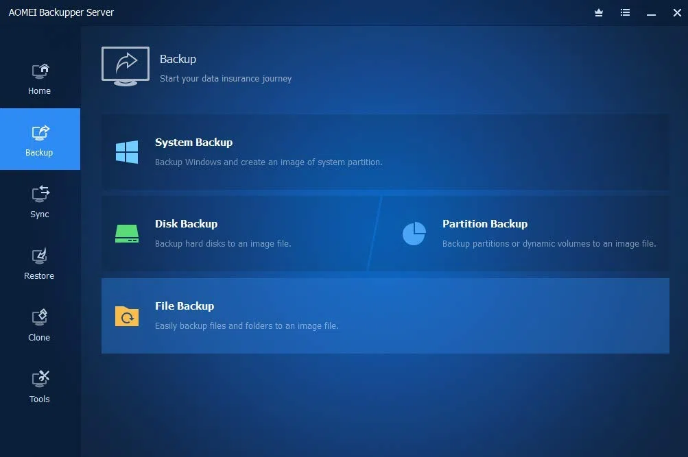 AOMEI Backupper Server Edition Lizenz 1 Server 1 PC lebenslange Upgrades