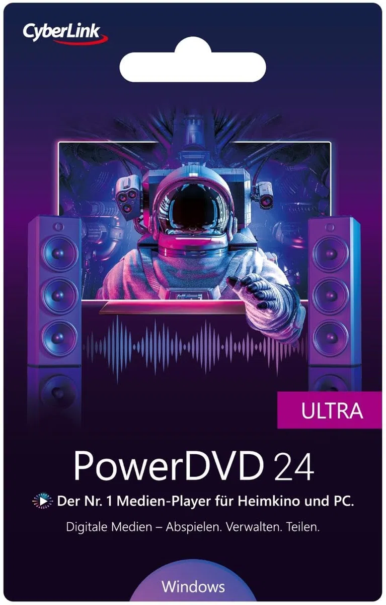 CyberLink PowerDVD 24 Ultra Player für Blu-ray DVD Windows Dauerlizenz