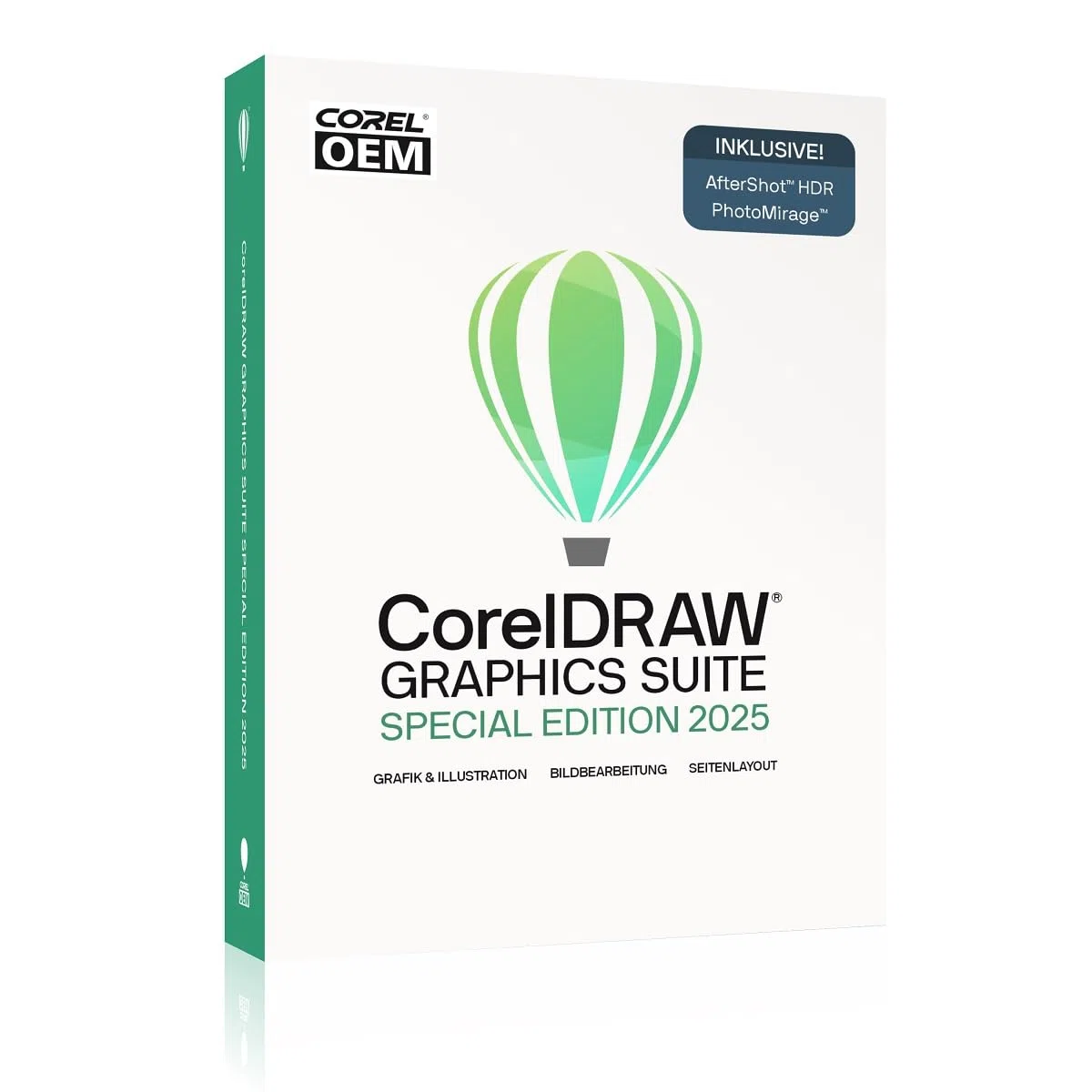 CorelDRAW Graphics Suite Special Edition 2025 OEM inkl. AfterShot 3 + PhotoMirage Express Dauerlizenz Win10/11-64Bit
