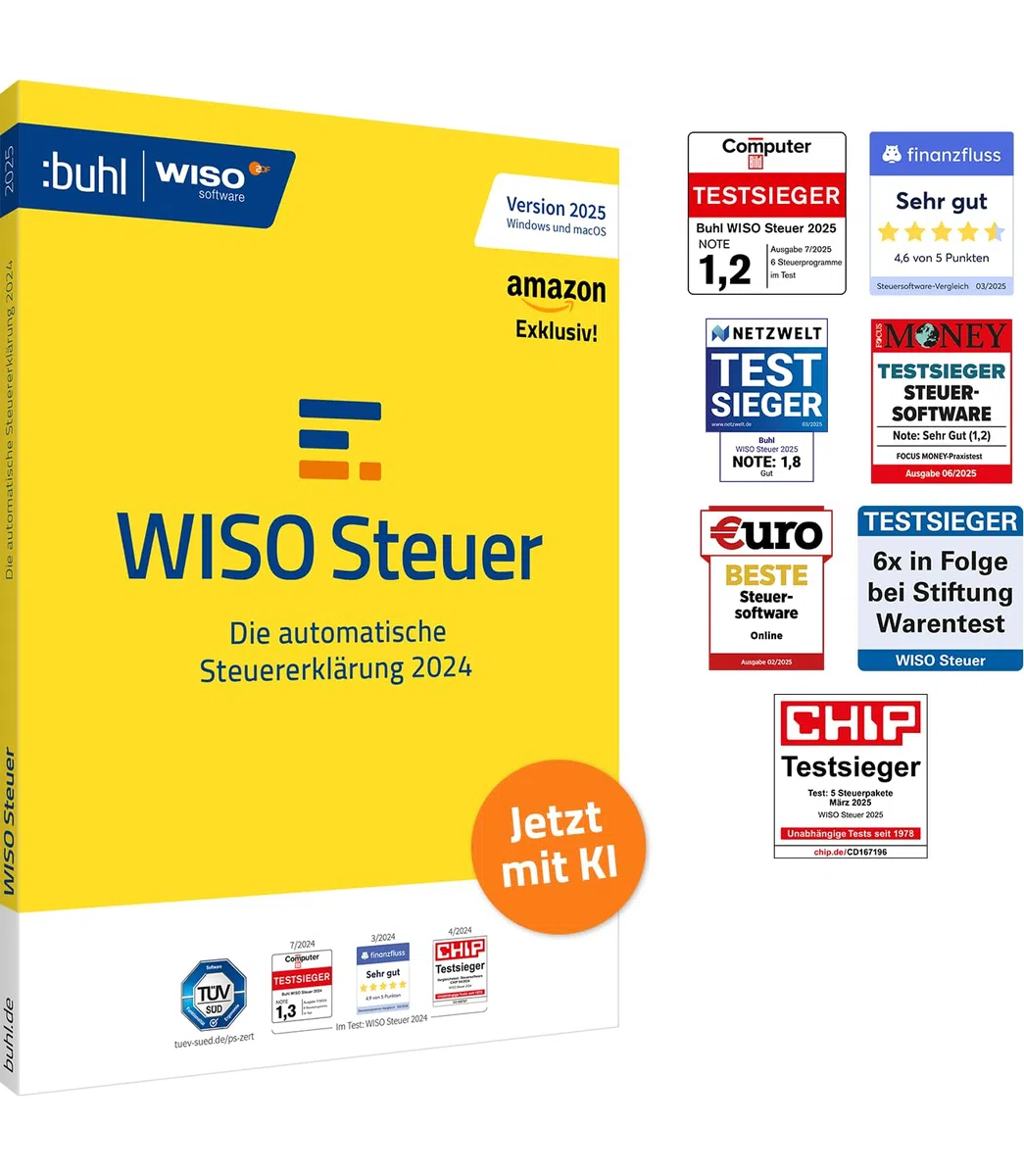 WISO Steuer 2025 für Steuerjahr 2024 Windows Mac Smartphones Tablets