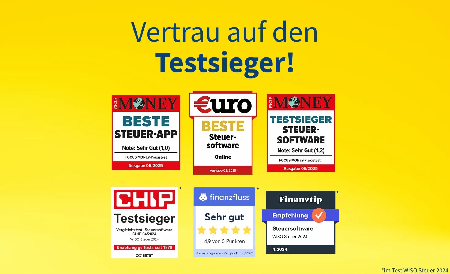 WISO Steuer 2025 für Steuerjahr 2024 Windows Mac Smartphones Tablets