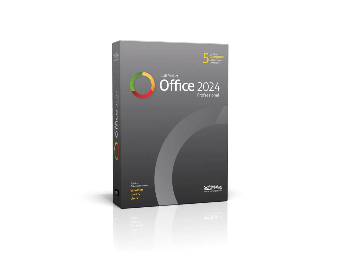 SoftMaker Office Pro kompatibel mit Windows & Mac für 5 Geräte