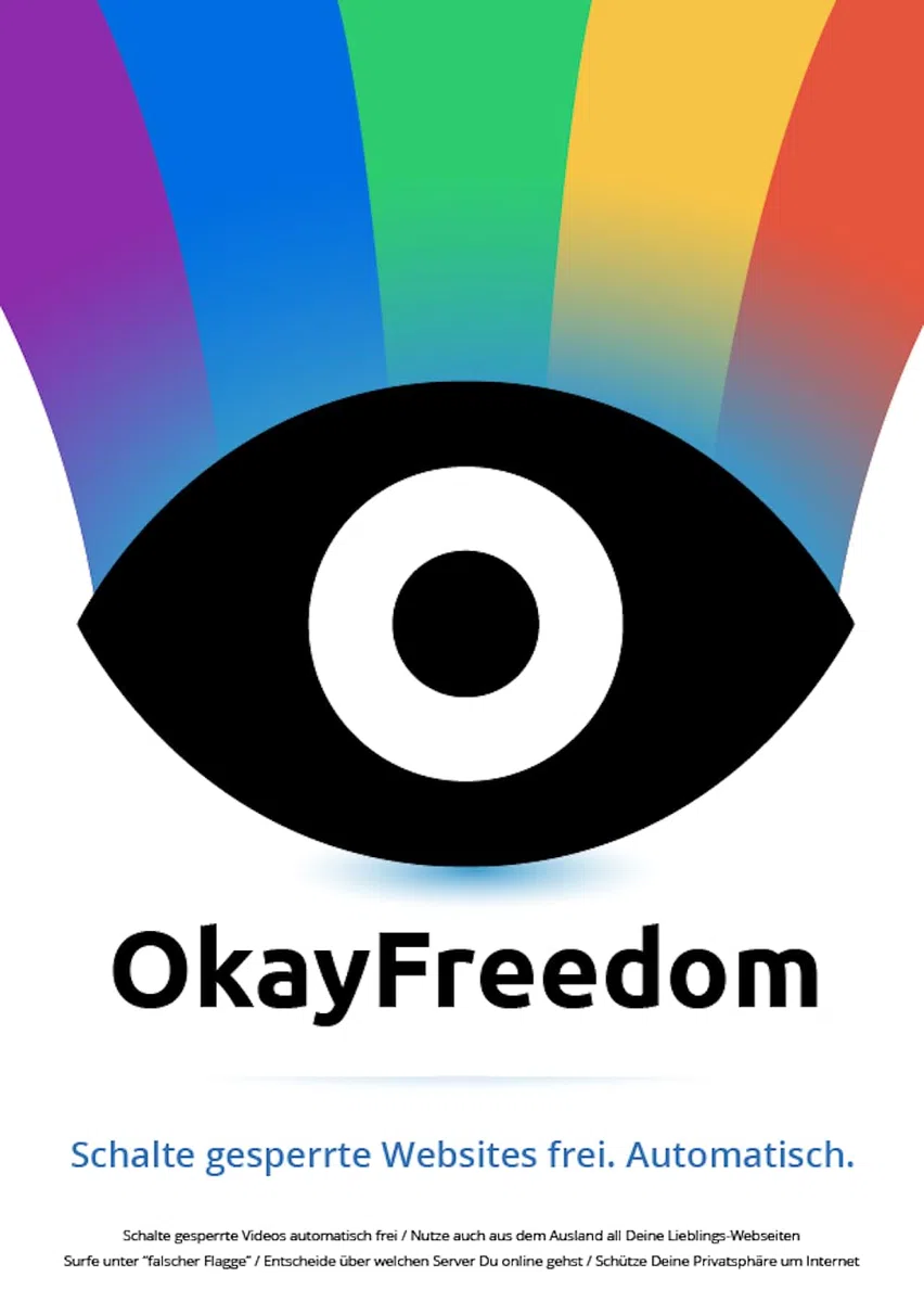OkayFreedom VPN Premium 1 Gerät 1 Benutzer 1 Jahr PC Aktivierungscode