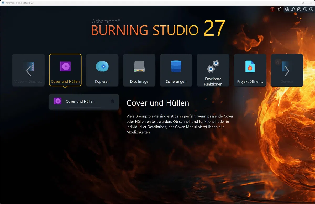 Burning Studio 27 - Brennen - Kopieren - Sichern Das Multimedia Genie für Filme, Fotos, Musik und Daten für Windows 11 / 10
