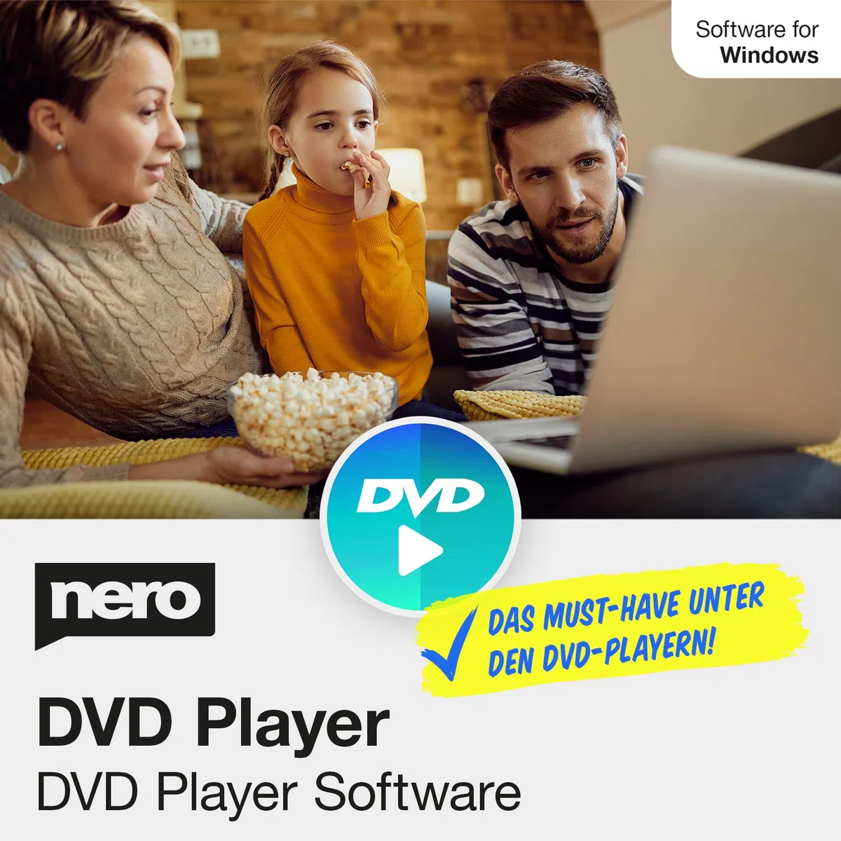 Nero DVD Player Unlimited Software für Windows 11/10 – DVDs & MP4, MKV, AVI, MOV abspielen