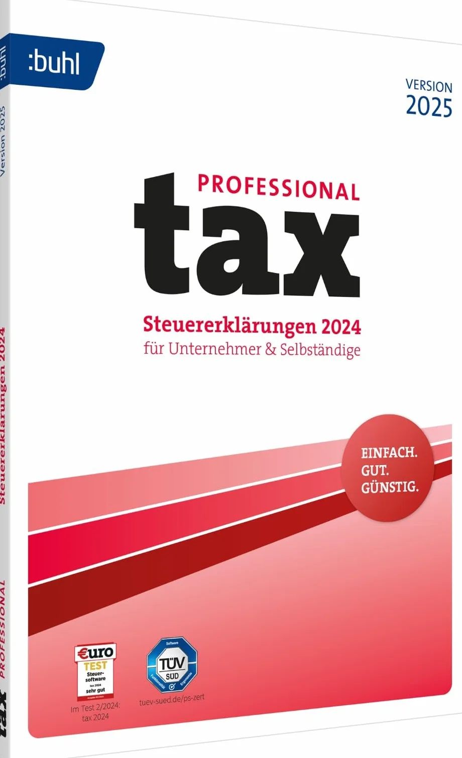 Tax 2025 Professional für Steuerjahr 2024 100 Abgaben Standardverpackung