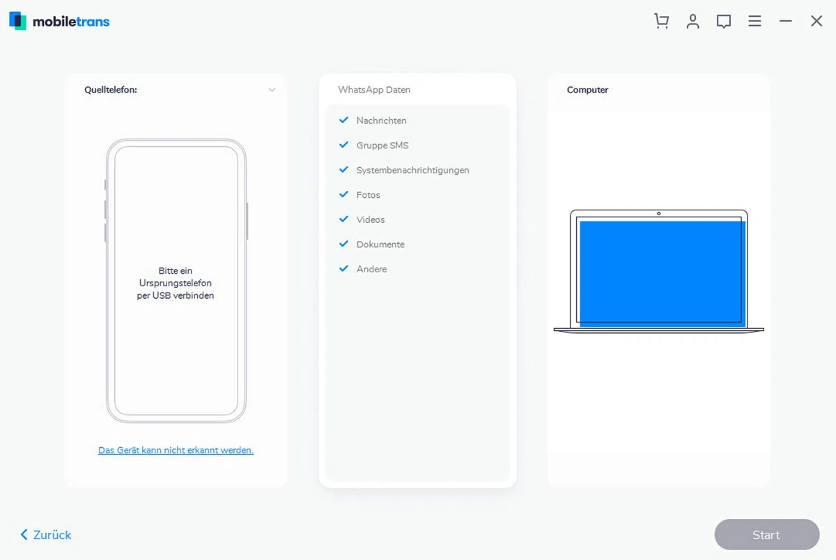 Wondershare - Mobile Trans - Full Features - Lifetime - bis zu 5 Mobile Geräte für PC | PC Aktivierungscode per Email