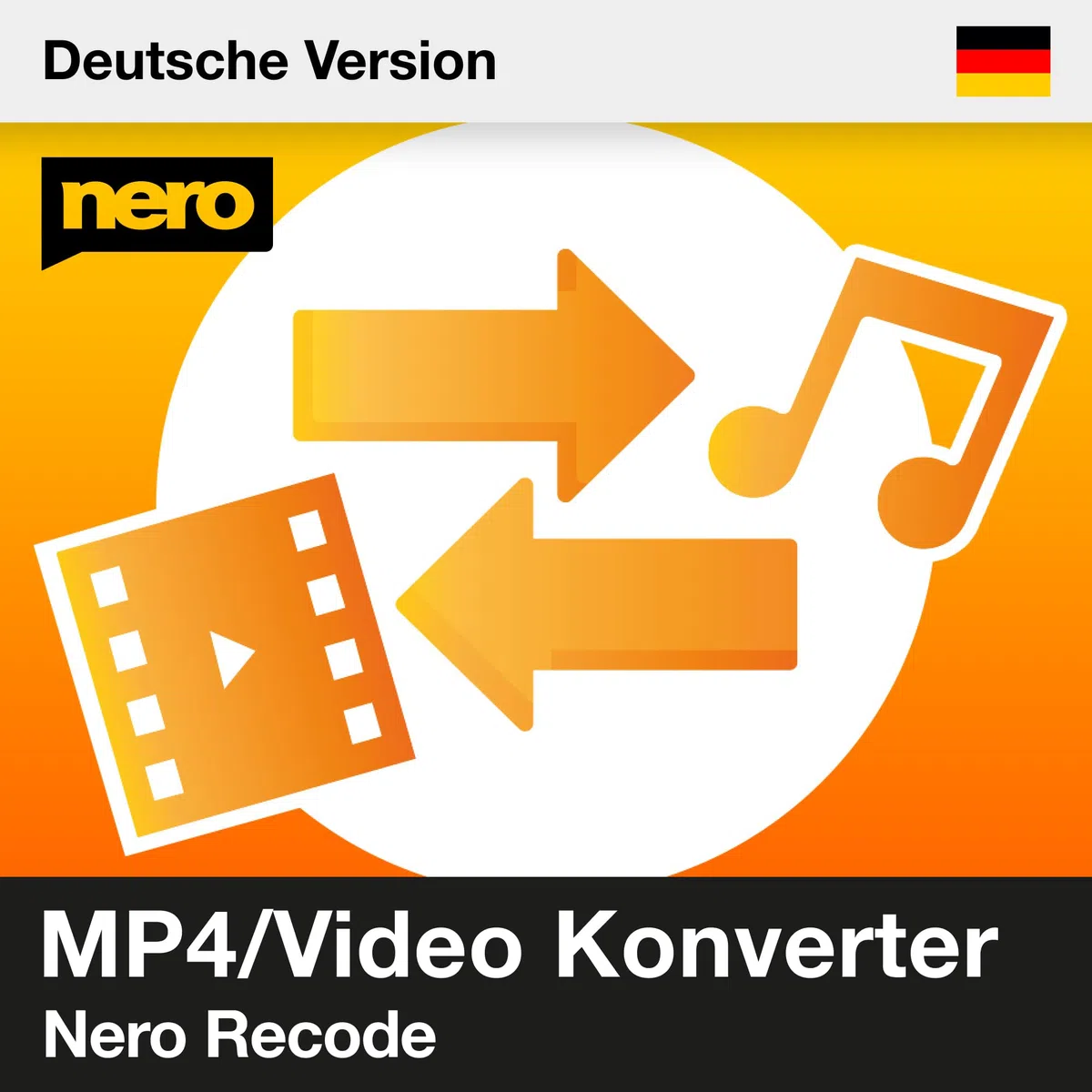 Nero Recode Audio & Video Converter Software MP3 MP4 DVD rippen Video komprimieren Unlimitierte Lizenz 1 PC Win 11/10/8/7