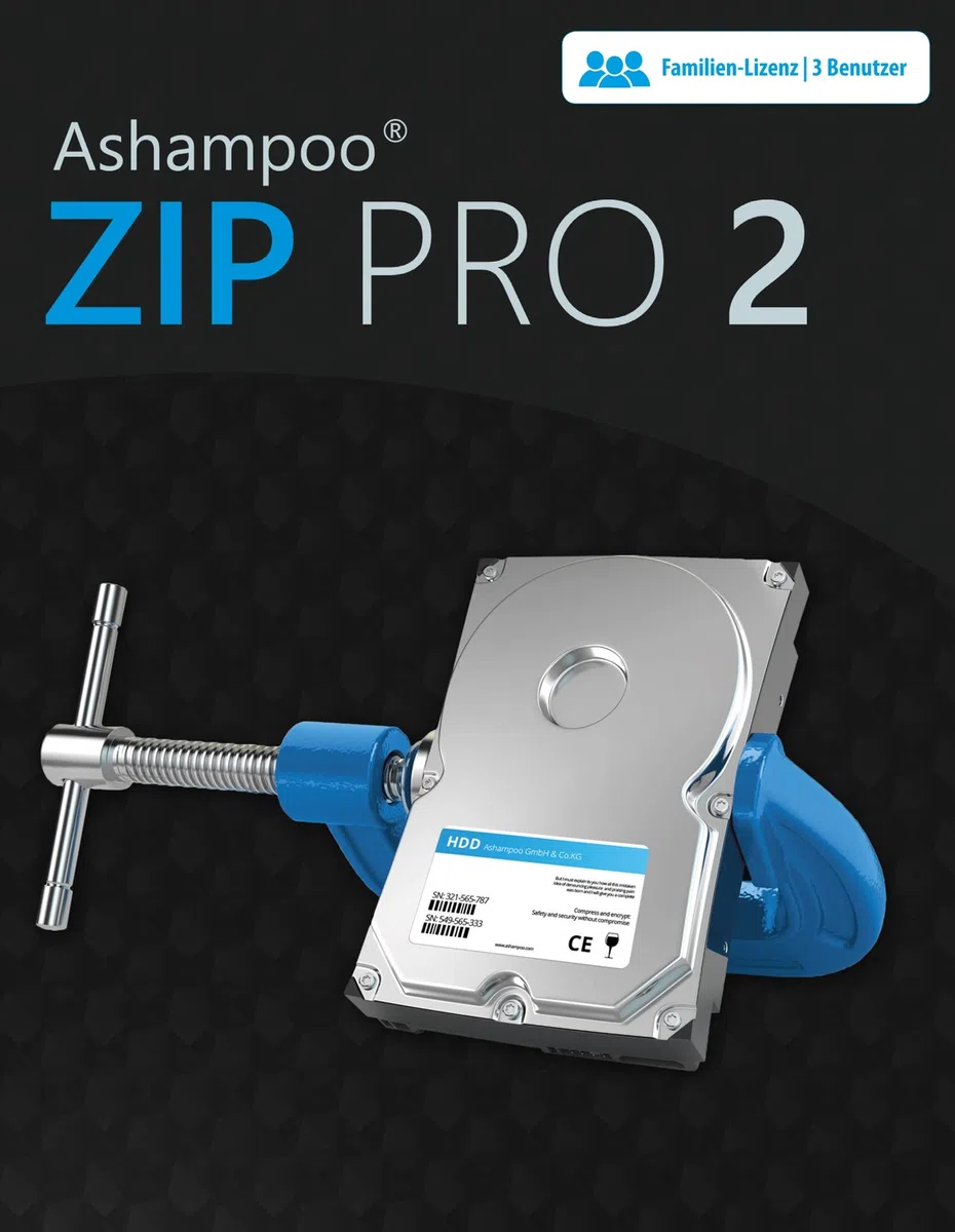 ZIP Pro 2 3 USER Lizenz kompatibel mit Windows 11 10 8.1 8 7
