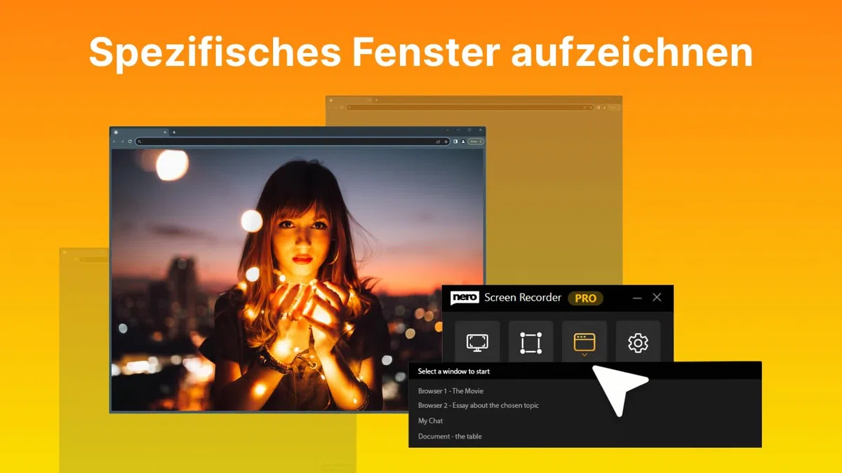 Nero Screen Recorder PRO 365 | 4K/60FPS Bildschirmaufnahme & Screen Capture | Gameplay, Webcam & Audio aufnehmen | AI-Untertitel, Auto-Zoom, App-Fenster | MP4 Export | Jahreslizenz | 1 PC | Win 11/10