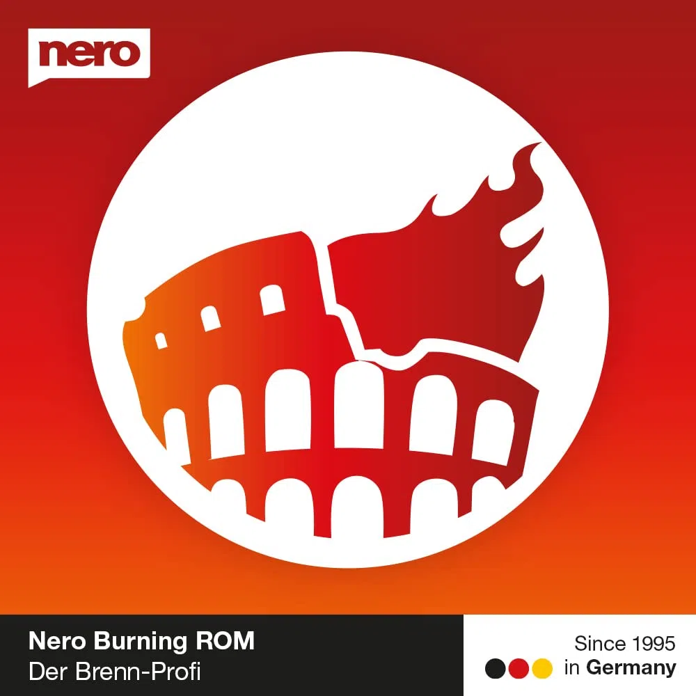 Nero Burning ROM 2026 Brennprogramm CD DVD Bluray Brennen Rippen Kopieren 1 PC Windows 11 10 8 7
