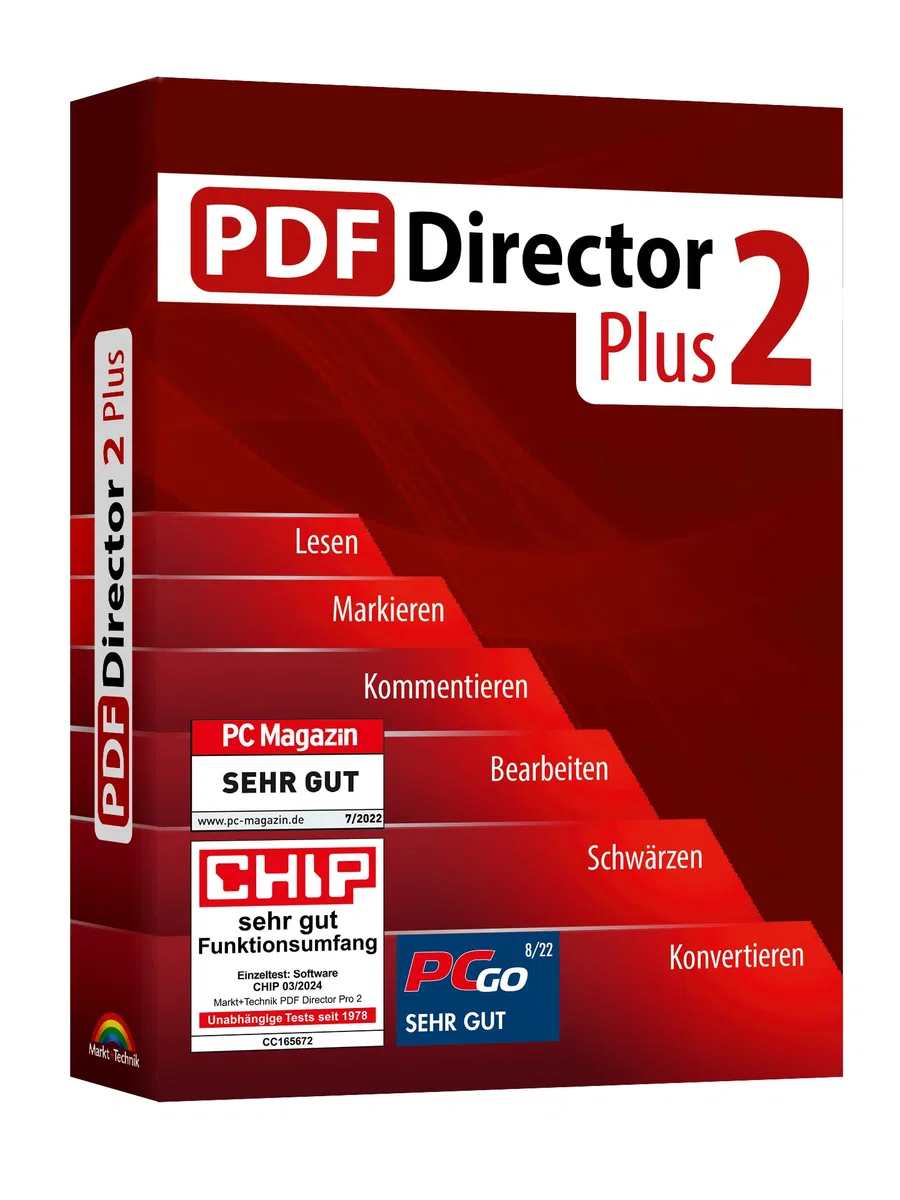 PDF Director 2 Plus - PDFs bearbeiten, konvertieren, schützen für Win 11, 10, 8.1, 7