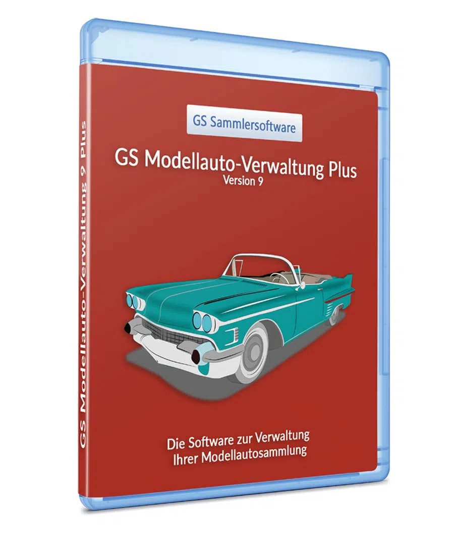 GS Modellauto-Verwaltung 9 Plus Software zur Verwaltung Ihrer Modellautosammlung