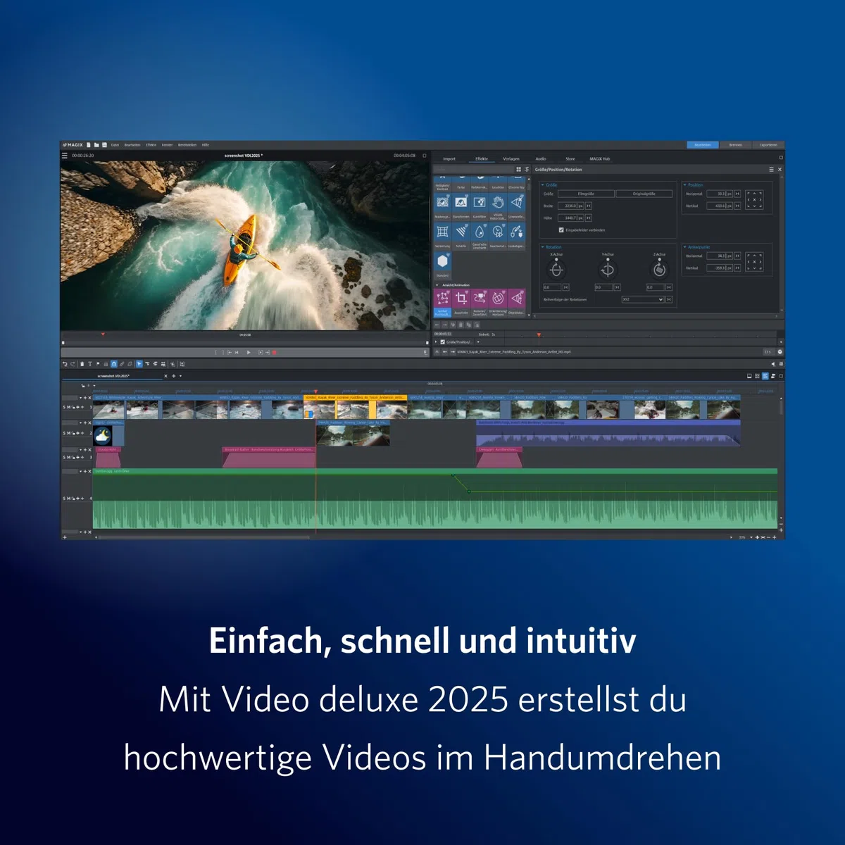 BUNDLE: MAGIX Video deluxe 2025 PREMIUM + BUCH - Videobearbeitung für alle | Videobearbeitungsprogramm | für Windows 10/11 PC | 1 PC-Volllizenz für 2 Geräte [dvd_rom,software_key_card]