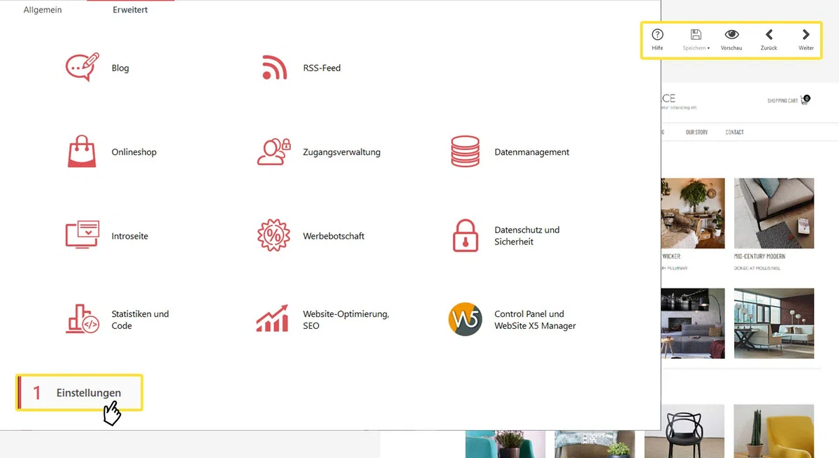 WebSite X5 Evo Neueste Version Professionelle Websites Blogs Webhosting Box Windows 11 10 8 7