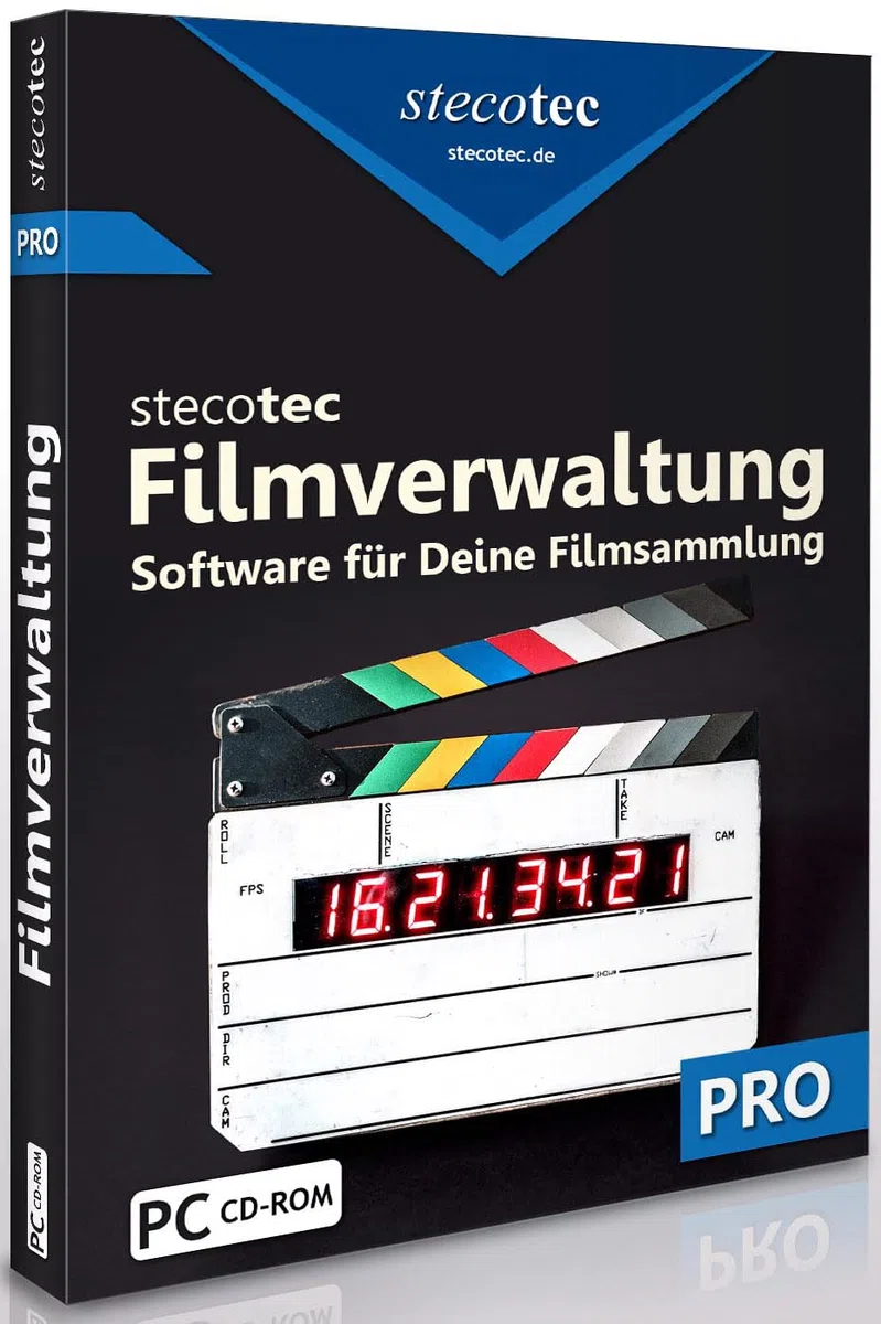 Stecotec Filmverwaltung Pro - DVD- & Blu-ray-Sammlung Software - Filmdatenbank