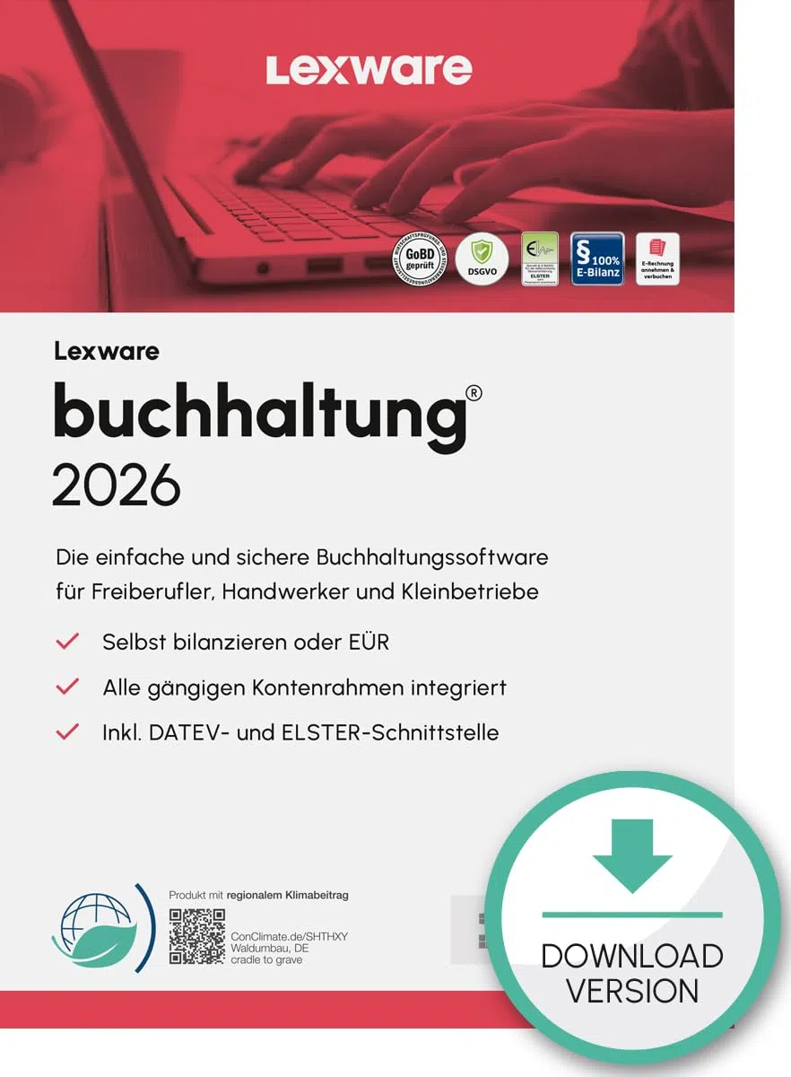 Lexware buchhaltung Standard 2026 (365 Tage) Buchhaltungs-Software Aktivierungscode