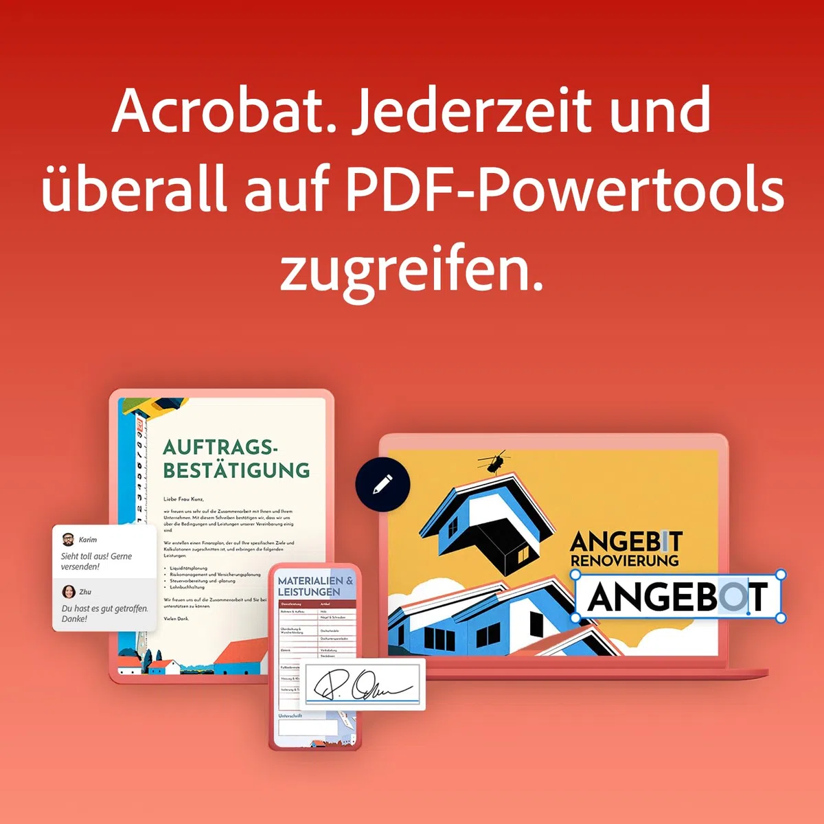 Adobe Acrobat Pro 1 Jahr PC/Mac Digital Download