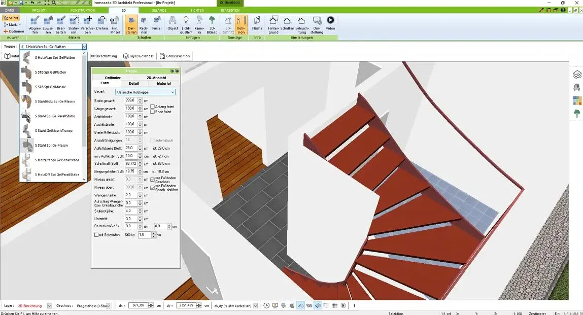 Immacado 3D Architekt Professional - CAD Software für Hausplanung & Grundrisse zeichnen