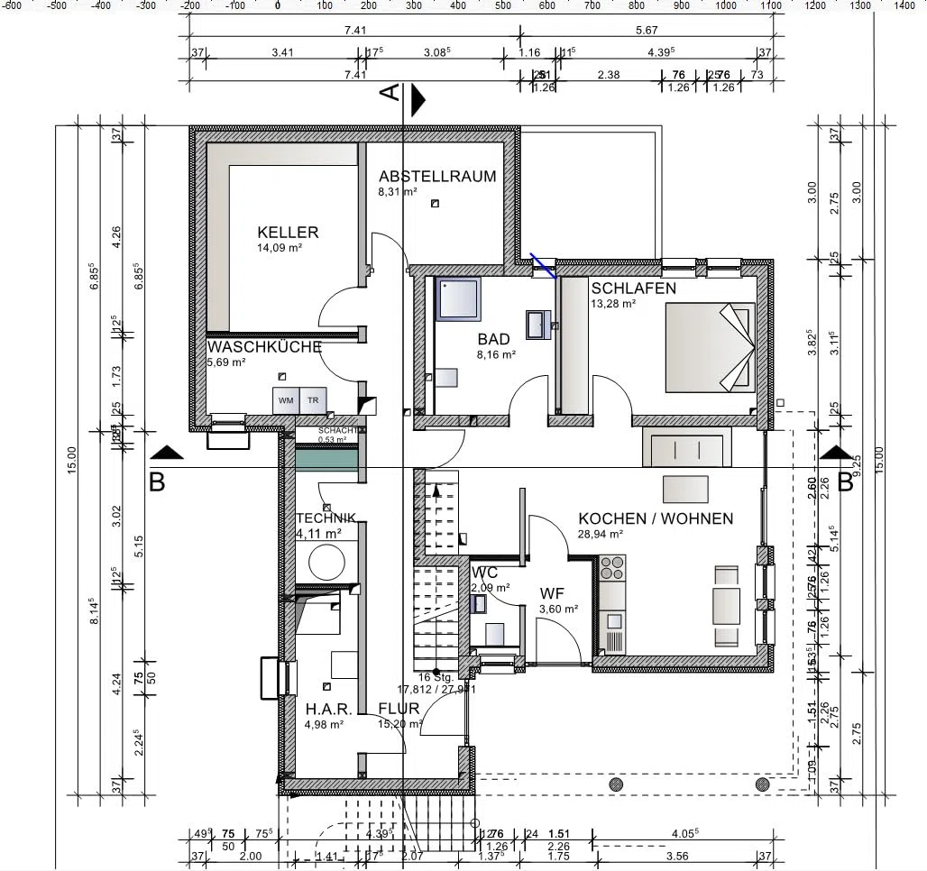 HausDesigner3D Professional 3 - Architektur 3D CAD Software, Grundrissplanung