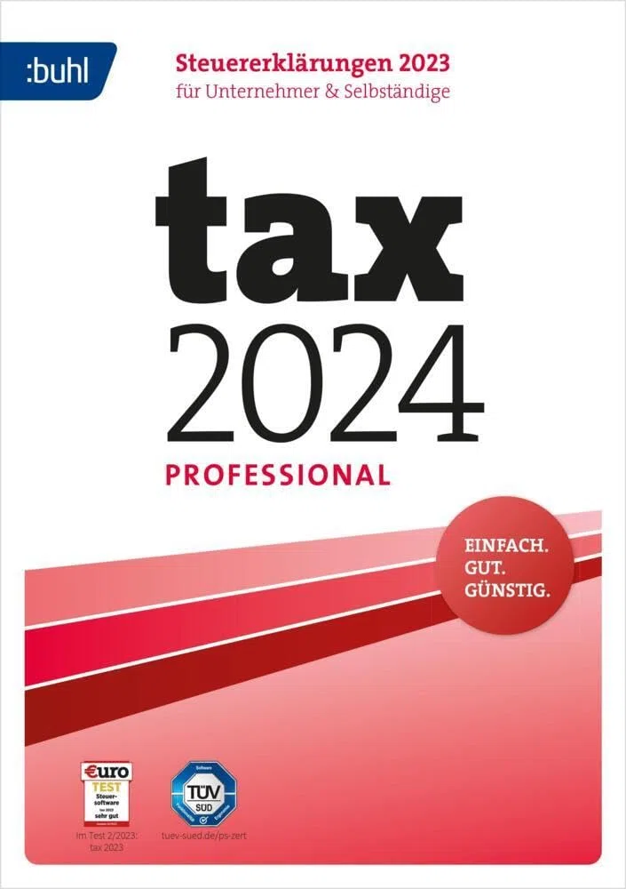 Tax 2024 Professional für Steuerjahr 2023, 15 Abgaben