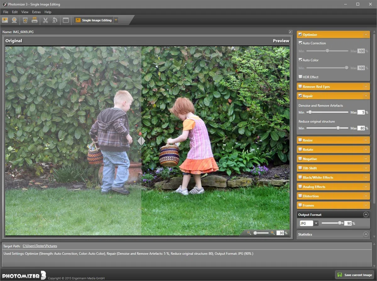 Photomizer 3 Premium - Bildbearbeitungsprogramm - Digitale Fotos optimieren und reparieren - Fotobearbeitungsprogramm