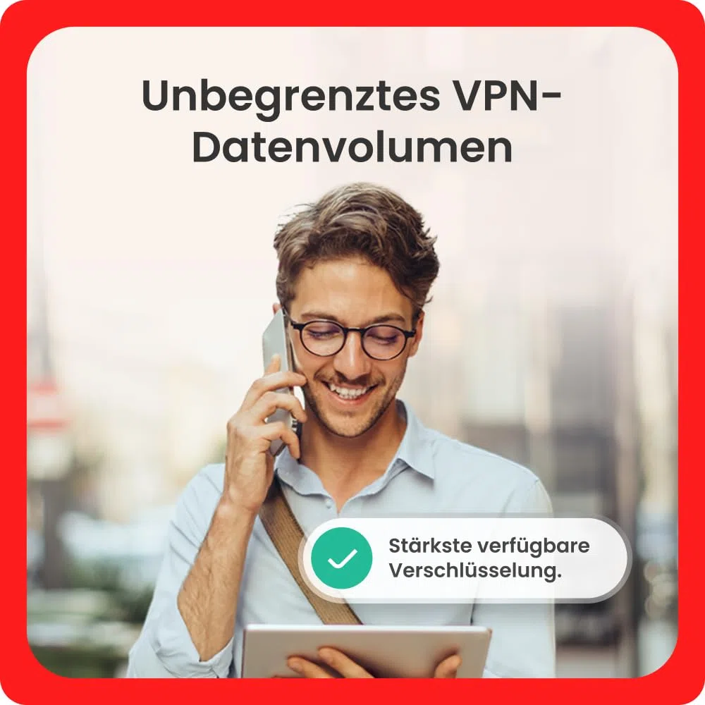McAfee Total Protection 2026 (5 Geräte) | Virenschutz, VPN, Betrugsschutz, Sicherheitssoftware, Identitätsüberwachung | 2-Jahres-Abonnement mit automatischer Verlängerung | Download