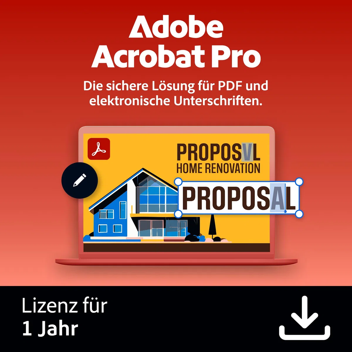 Adobe Acrobat Pro 1 Jahr PC/Mac Digital Download