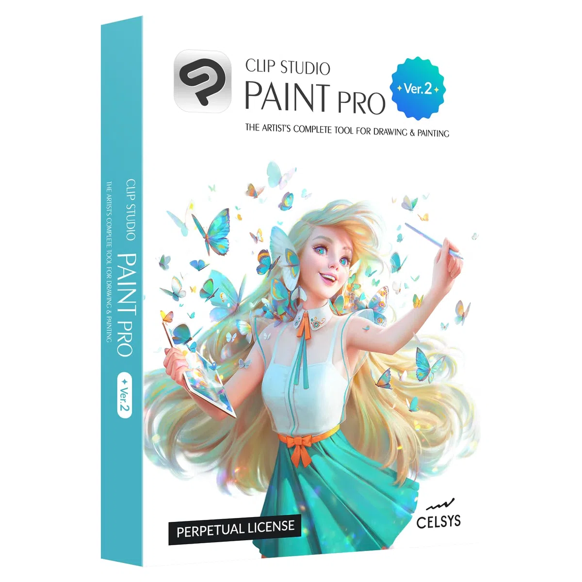 CLIP STUDIO PAINT PRO Version 2 Perpetual License for Windows macOS