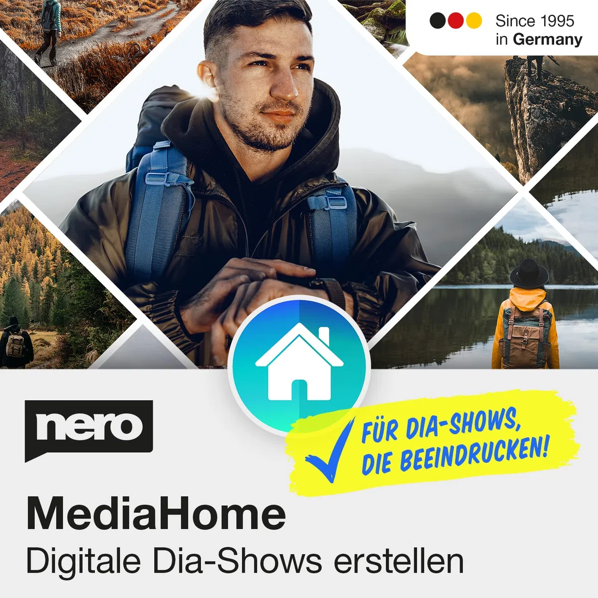 Nero MediaHome Slideshow Maker | Diashows mit Musik, Titeln & Effekten erstellen | Fotos & Videos kombinieren | unlimitierte Lizenz | 1 PC | Windows 11/10/8/7