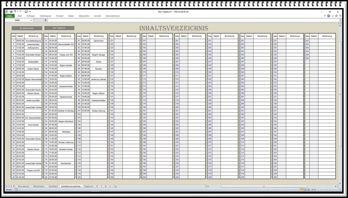 Digitales Bautagebuch Software für Bauführer und Bauherren Handbuch HOAI Vorlage Bauberichte