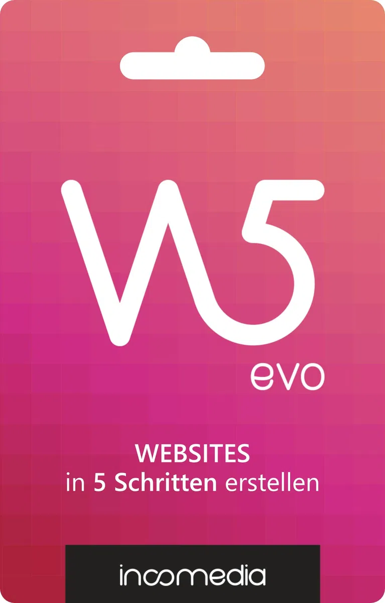 WebsiteX5 Evo 2025 - Erstelle Websites & Blogs in 5 Schritten - Windows 11/10/8/7 - Deutsch - Dauerlizenz für 2 PC - Product Key Card