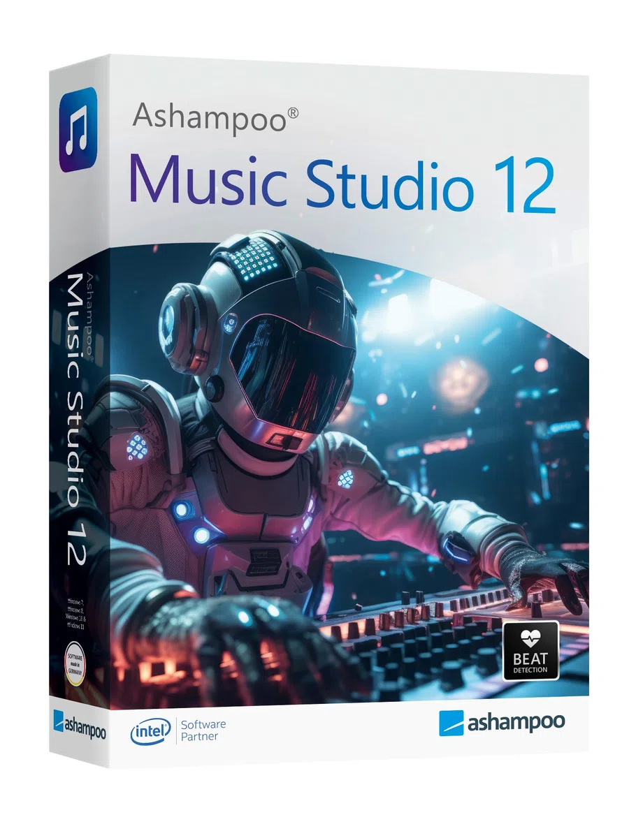 Music Studio 12 - Musikprogramm zum Bearbeiten, Konvertieren und Mixen von Audio-Dateien für Win 11, 10