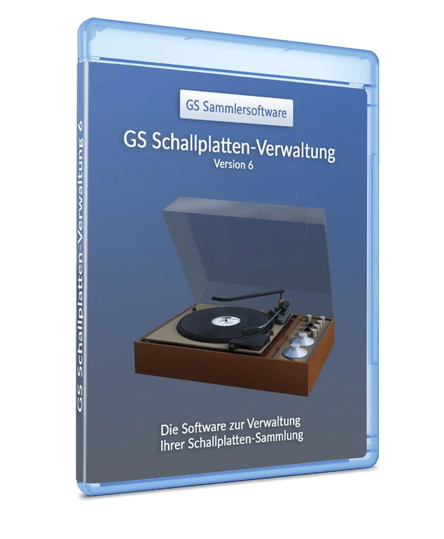 GS Schallplatten-Verwaltung 6 - Software zur Verwaltung Ihrer Schallplattensammlung - Datenbank Programm zur Verwaltung von Schallplatten